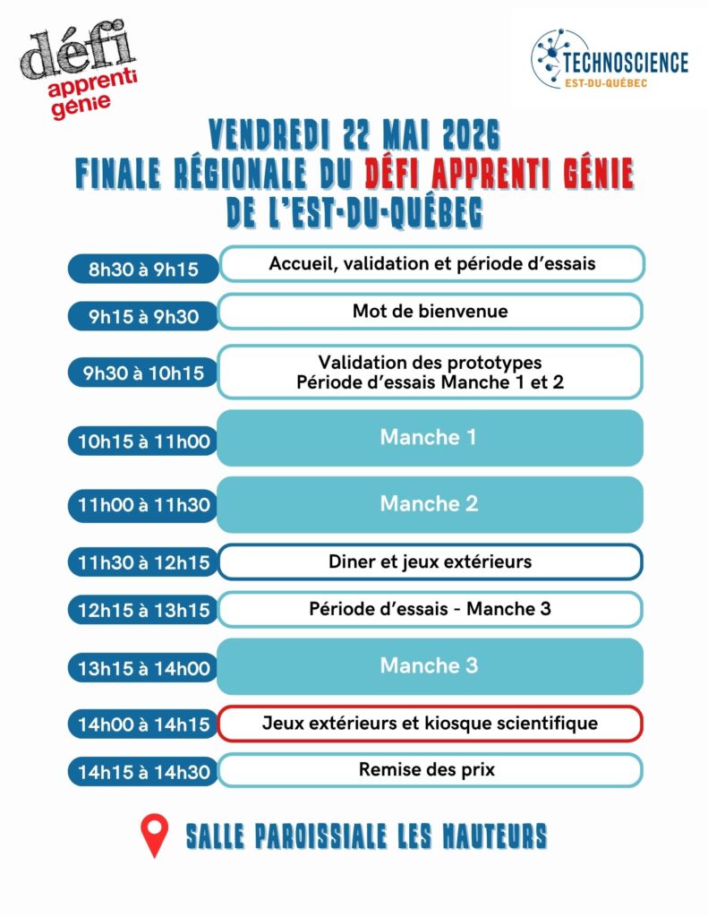Horaire DAG 2026